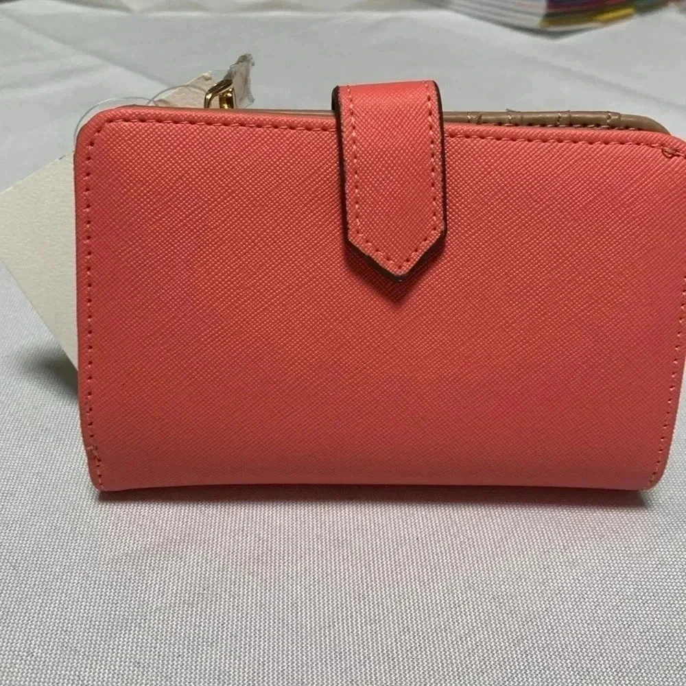 ANNE KLEIN Wallet, beautiful coral Color. NWT.